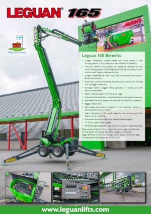 Zglobna podizna platforma na kotačima Leguan 165 