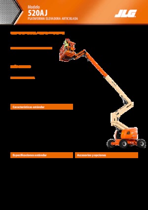 Zglobna podizna platforma na kotačima JLG 520AJ
