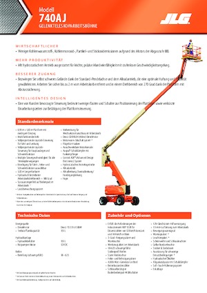 Zglobna podizna platforma na kotačima JLG 740AJ