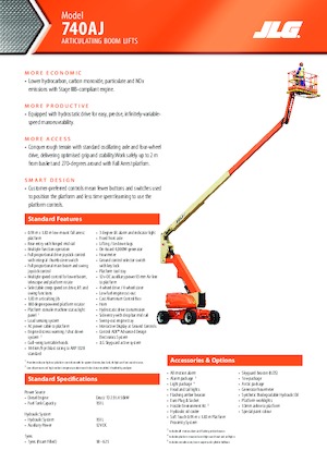 Zglobna podizna platforma na kotačima JLG 740AJ