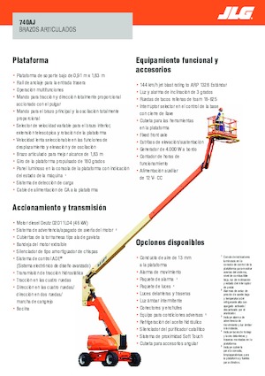 Zglobna podizna platforma na kotačima JLG 740AJ