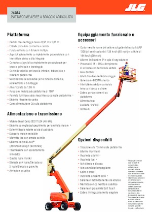 Zglobna podizna platforma na kotačima JLG 740AJ