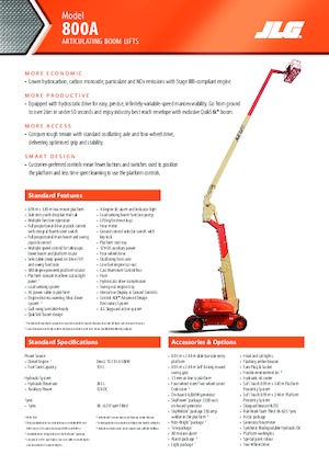 Zglobna podizna platforma na kotačima JLG 800A