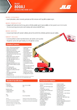 Zglobna podizna platforma na kotačima JLG 800AJ