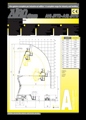 Zglobna podizna platforma na kotačima AIRO A16 JRTD