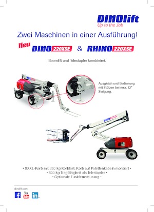 Zglobna podizna platforma na kotačima Dino Lift Dino 220XSE