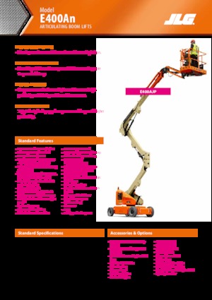 Zglobna podizna platforma na kotačima JLG E400AN