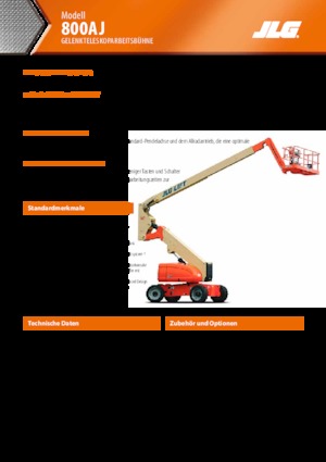 Zglobna podizna platforma na kotačima JLG H800AJ