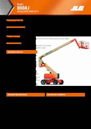 Zglobna podizna platforma na kotačima JLG H800AJ