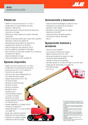 Zglobna podizna platforma na kotačima JLG H800AJ