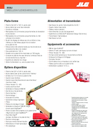 Zglobna podizna platforma na kotačima JLG H800AJ