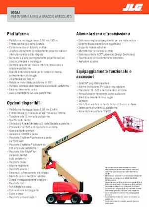 Zglobna podizna platforma na kotačima JLG H800AJ