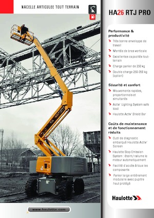 Zglobna podizna platforma na kotačima Haulotte HA26 RTJ PRO