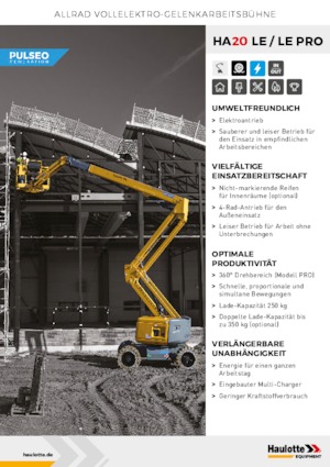 Zglobna podizna platforma na kotačima Haulotte HA20 LE PRO