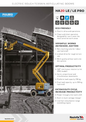 Zglobna podizna platforma na kotačima Haulotte HA20 LE PRO