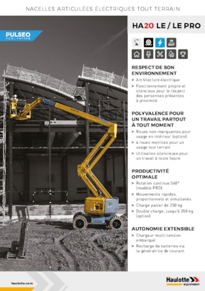 Zglobna podizna platforma na kotačima Haulotte HA20 LE PRO