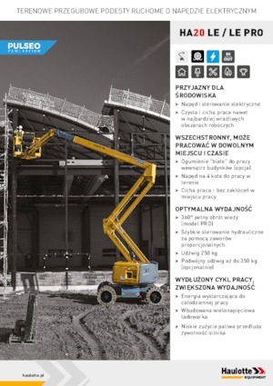 Zglobna podizna platforma na kotačima Haulotte HA20 LE PRO