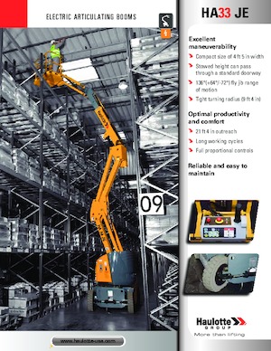 Zglobna podizna platforma na kotačima Haulotte HA33 JE