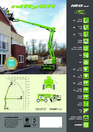 Zglobna podizna platforma na kotačima Niftylift HR15D