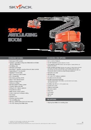 Zglobna podizna platforma na kotačima Skyjack SJ 85 AJ