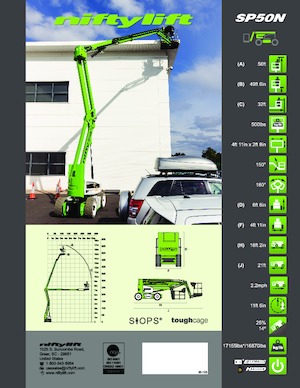 Zglobna podizna platforma na kotačima Niftylift SP50N