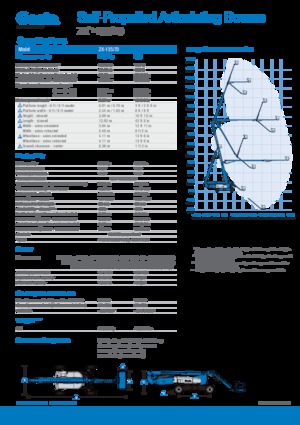 Zglobna podizna platforma na kotačima Genie ZX-135/70