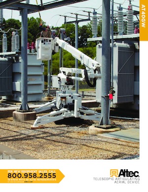 Dizala sa zglobnom granom montirana na prikolicu Altec AT40GW