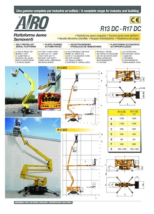 Zglobna podizna platforma na gusjenicama AIRO R13 DC