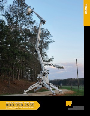 Zglobna podizna platforma na gusjenicama Altec TDA58 