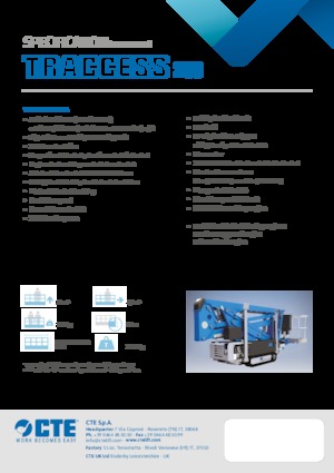 Zglobna podizna platforma na gusjenicama CTE Traccess 200