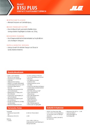 Zglobna podizna platforma na gusjenicama JLG X15J Plus