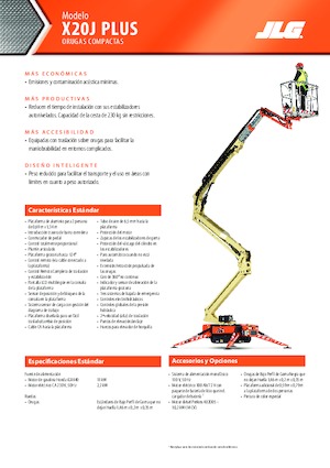 Zglobna podizna platforma na gusjenicama JLG X20J Plus