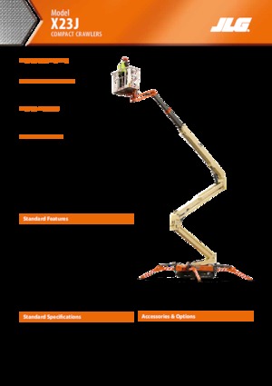 Zglobna podizna platforma na gusjenicama JLG X23J