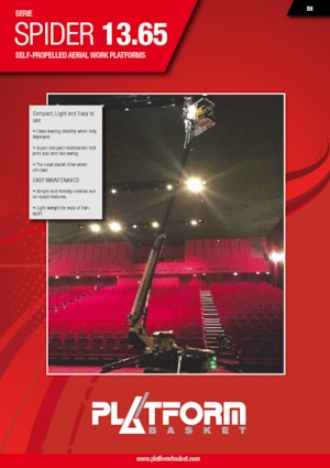 Teleskopska podizna platforma na kotačima Platform Basket SPIDER 13.65