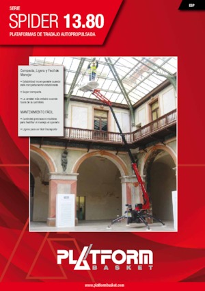 Teleskopska podizna platforma na kotačima Platform Basket SPIDER 13.80