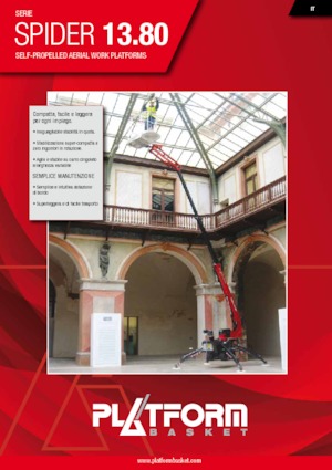 Teleskopska podizna platforma na kotačima Platform Basket SPIDER 13.80
