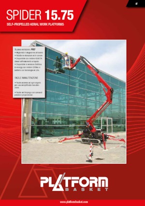 Zglobna podizna platforma na gusjenicama Platform Basket SPIDER 15.75 PRO