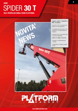 Teleskopska podizna platforma na kotačima Platform Basket SPIDER 30 T