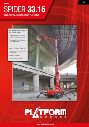 Zglobna podizna platforma na gusjenicama Platform Basket SPIDER 33.15