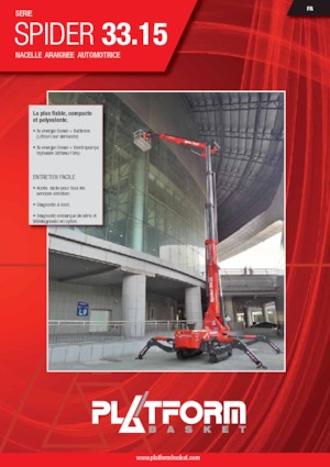 Zglobna podizna platforma na gusjenicama Platform Basket SPIDER 33.15