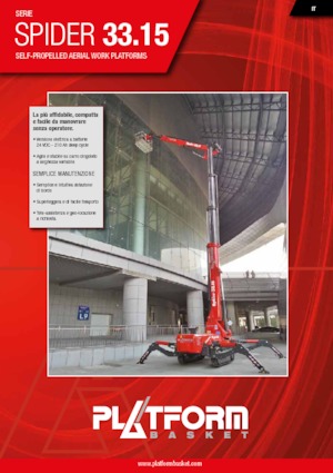 Zglobna podizna platforma na gusjenicama Platform Basket SPIDER 33.15