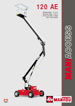 Zglobna podizna platforma na kotačima Manitou 120 AE