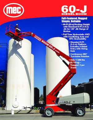 Teleskopska podizna platforma na gusjenicama MEC 60-J