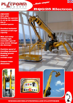 Zglobna podizna platforma na kotačima Platform Basket SPIDER 25 WE