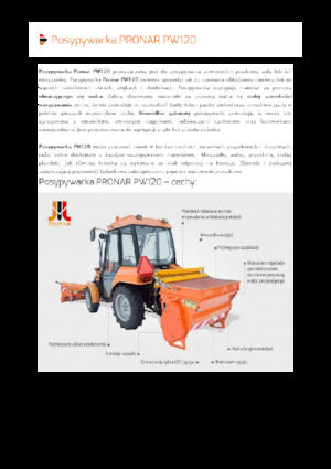 Preklopivi rasipači Pronar PW 120