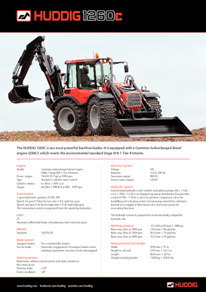 Rovokopači-utovarivači Huddig 1260 C