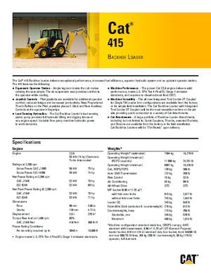 Rovokopači-utovarivači Caterpillar 415