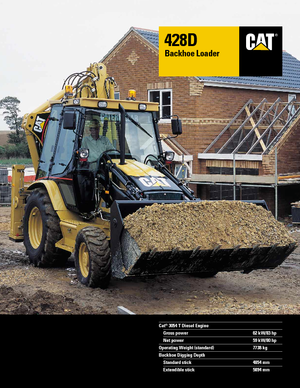 Rovokopači-utovarivači Caterpillar 428 D 4x4