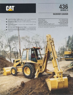 Rovokopači-utovarivači Caterpillar 436 II