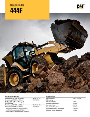 Rovokopači-utovarivači Caterpillar 444F2